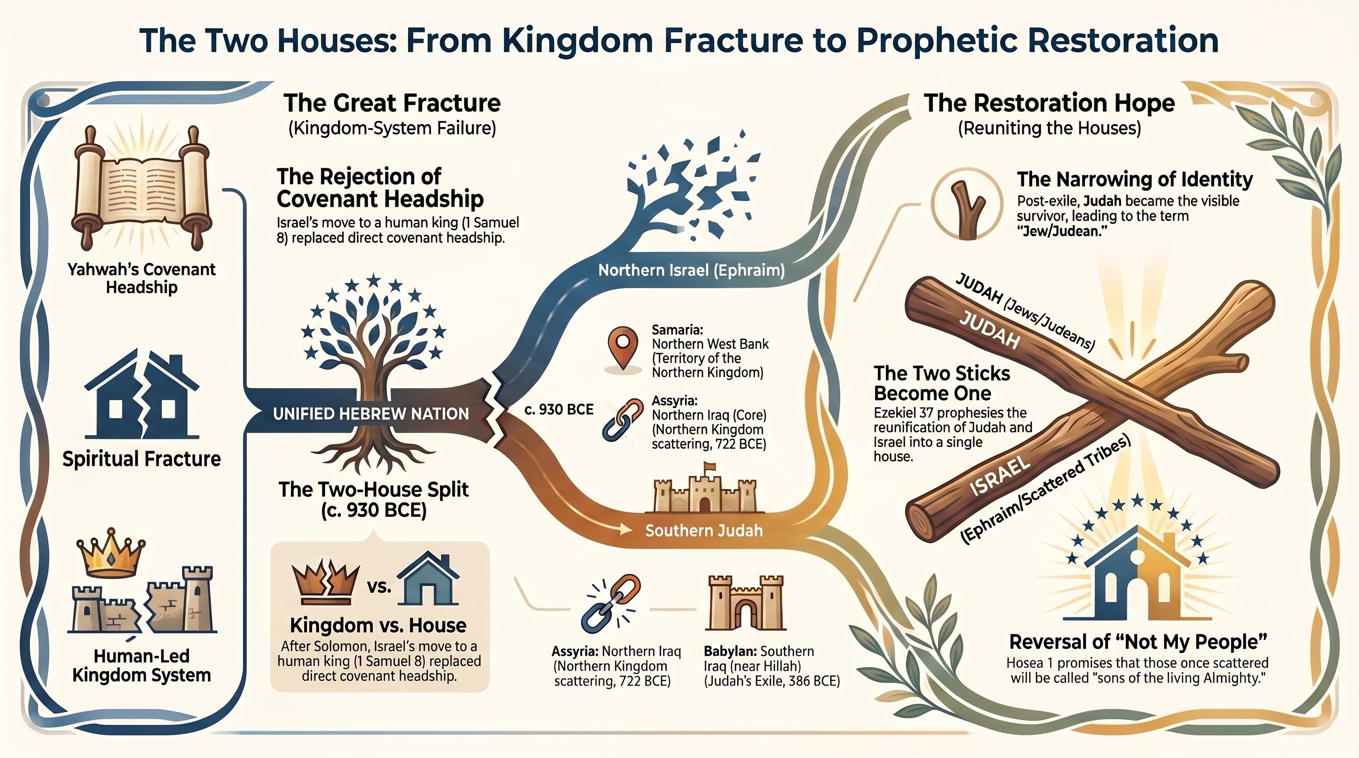 The Two Houses: Judah, Israel, And The Restoration Of The Whole Hebrew Nation